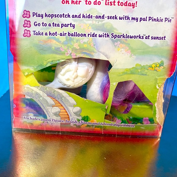 MY LITTLE PONY G3 VTG 2002 SUNNY DAZE PONY FIGURE & BRUSH ORIGINAL PACKAGE - Picture 14 of 14